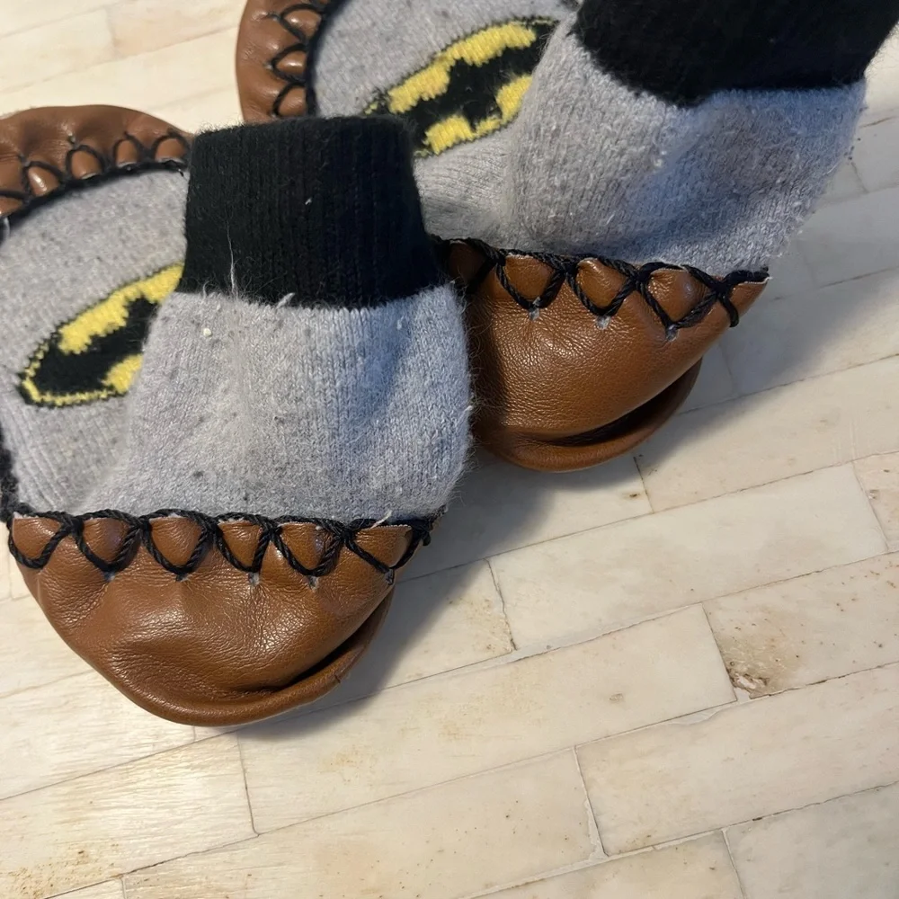 Hanna Andersson Batman Slipper Moccasins Toddler 5-7